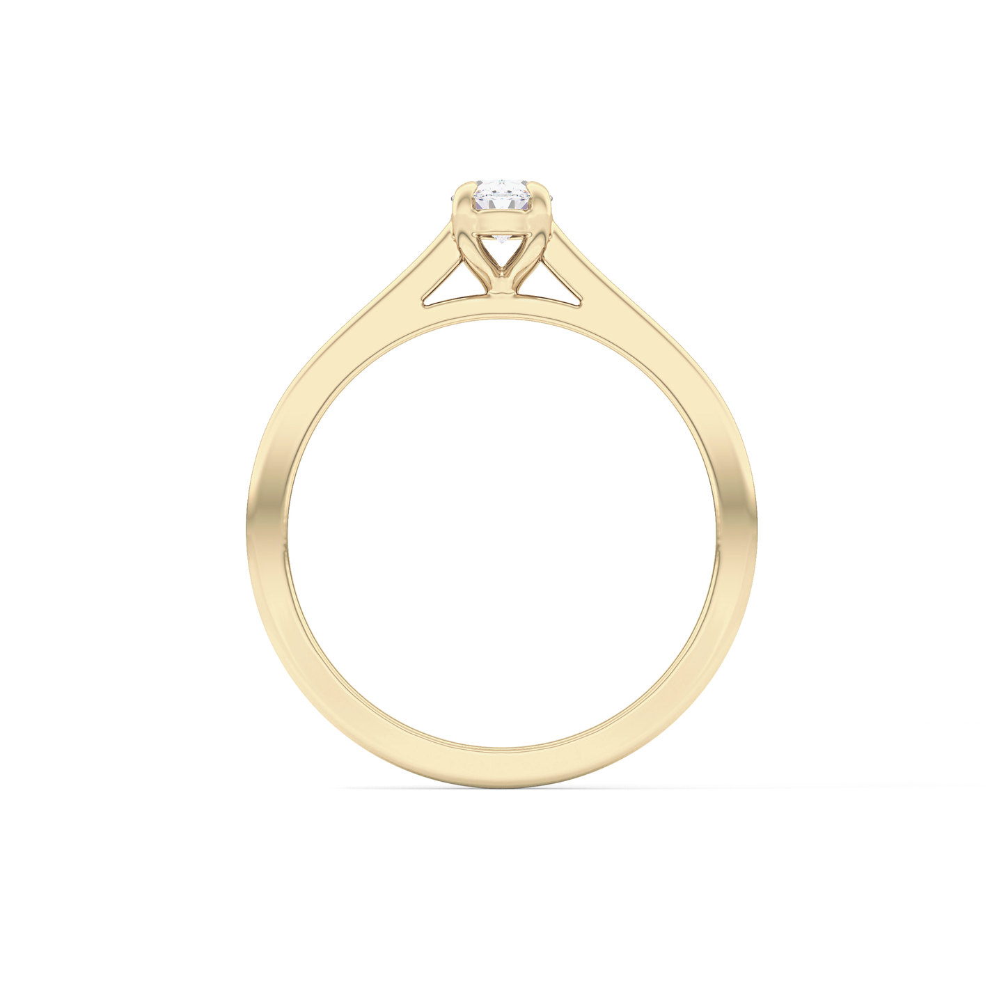 Oval Solitaire Lab Grown Diamond Engagement Ring