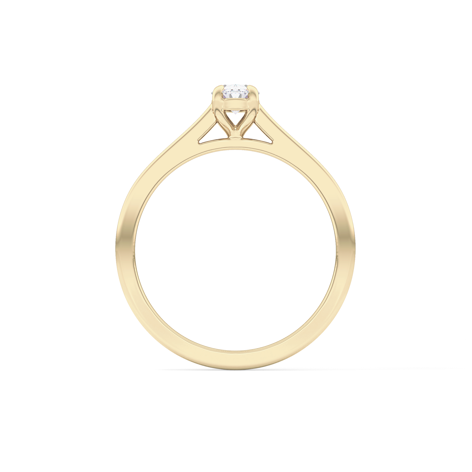Oval Solitaire Lab Grown Diamond Engagement Ring