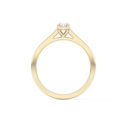 Oval Solitaire Lab Grown Diamond Engagement Ring