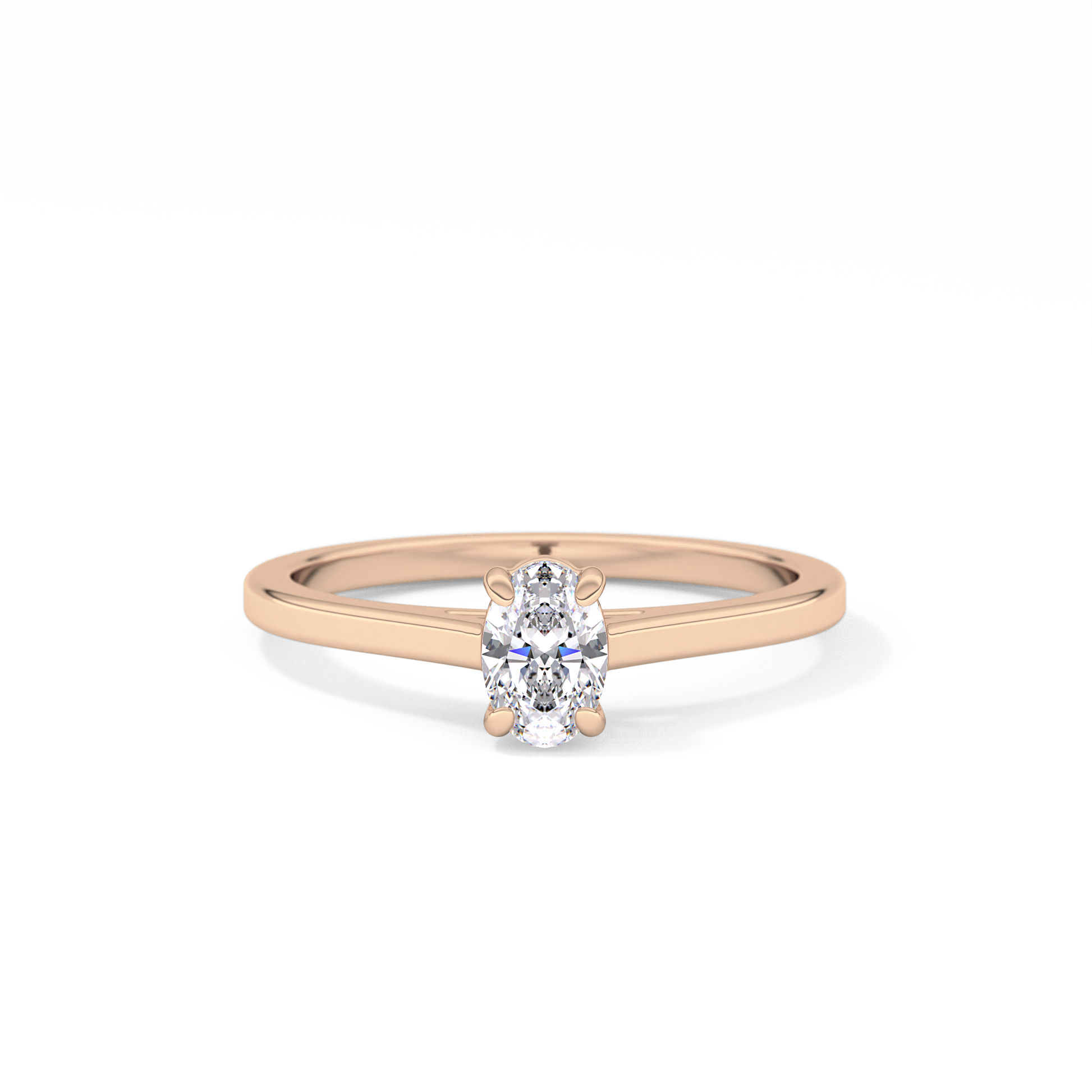 Oval Solitaire Lab Grown Diamond Engagement Ring