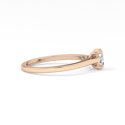 Oval Solitaire Lab Grown Diamond Engagement Ring