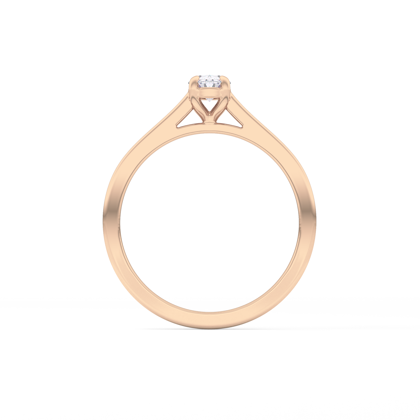 Oval Solitaire Lab Grown Diamond Engagement Ring