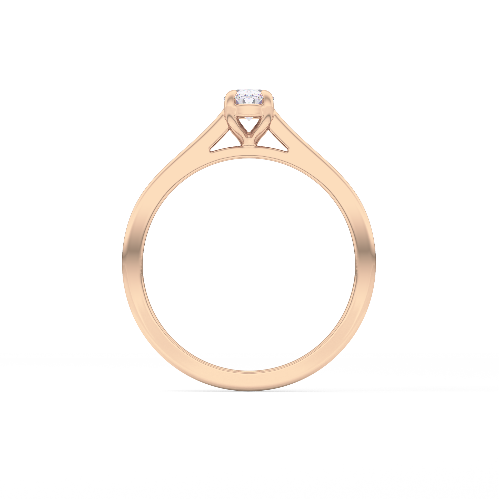Oval Solitaire Lab Grown Diamond Engagement Ring