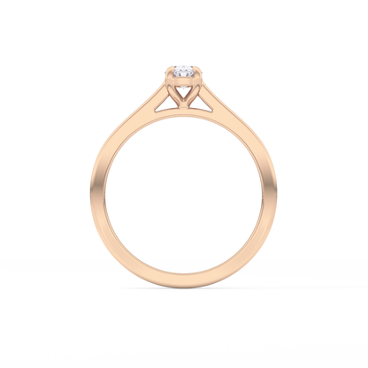 Oval Solitaire Lab Grown Diamond Engagement Ring