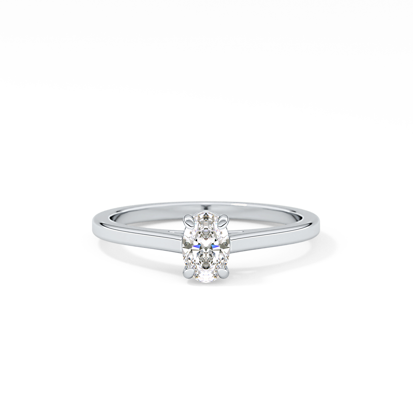 Oval Solitaire Lab Grown Diamond Engagement Ring