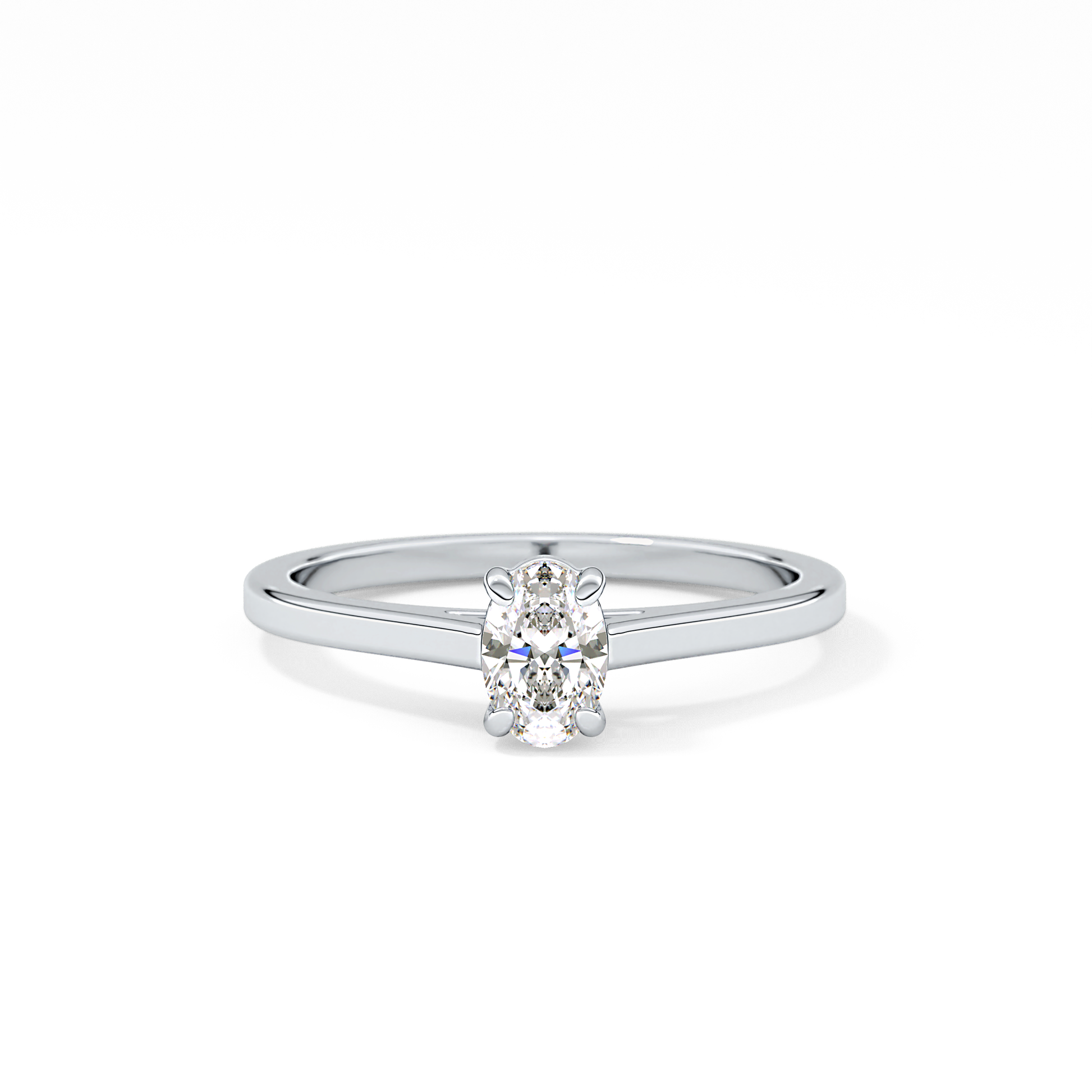 Oval Solitaire Lab Grown Diamond Engagement Ring