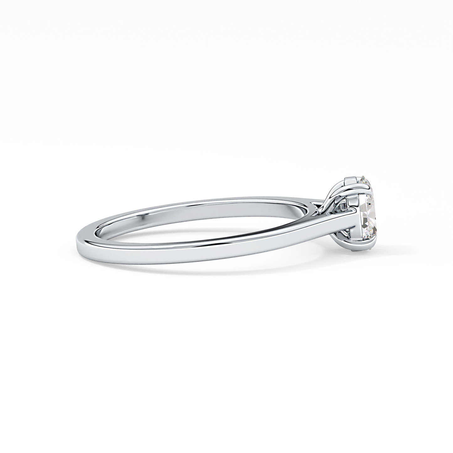Oval Solitaire Lab Grown Diamond Engagement Ring