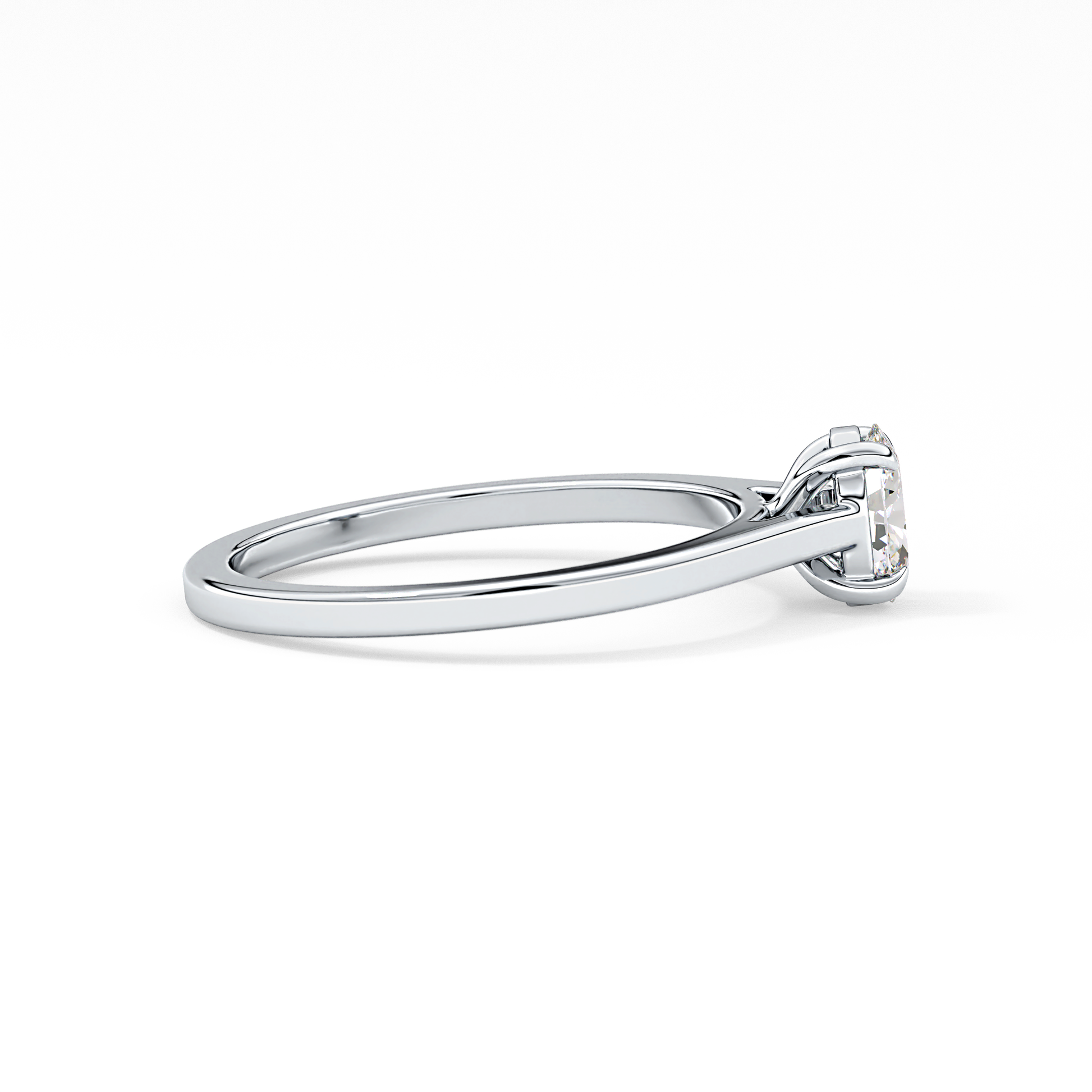 Oval Solitaire Lab Grown Diamond Engagement Ring