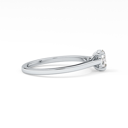 Oval Solitaire Lab Grown Diamond Engagement Ring