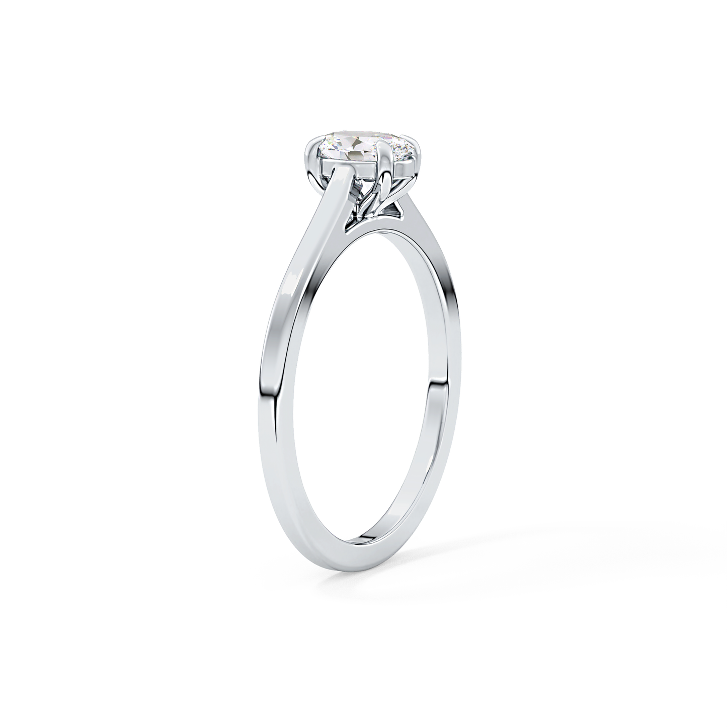 Oval Solitaire Lab Grown Diamond Engagement Ring