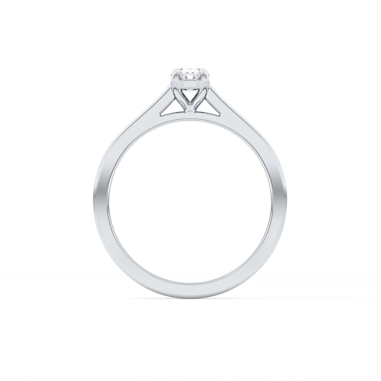 Oval Solitaire Lab Grown Diamond Engagement Ring
