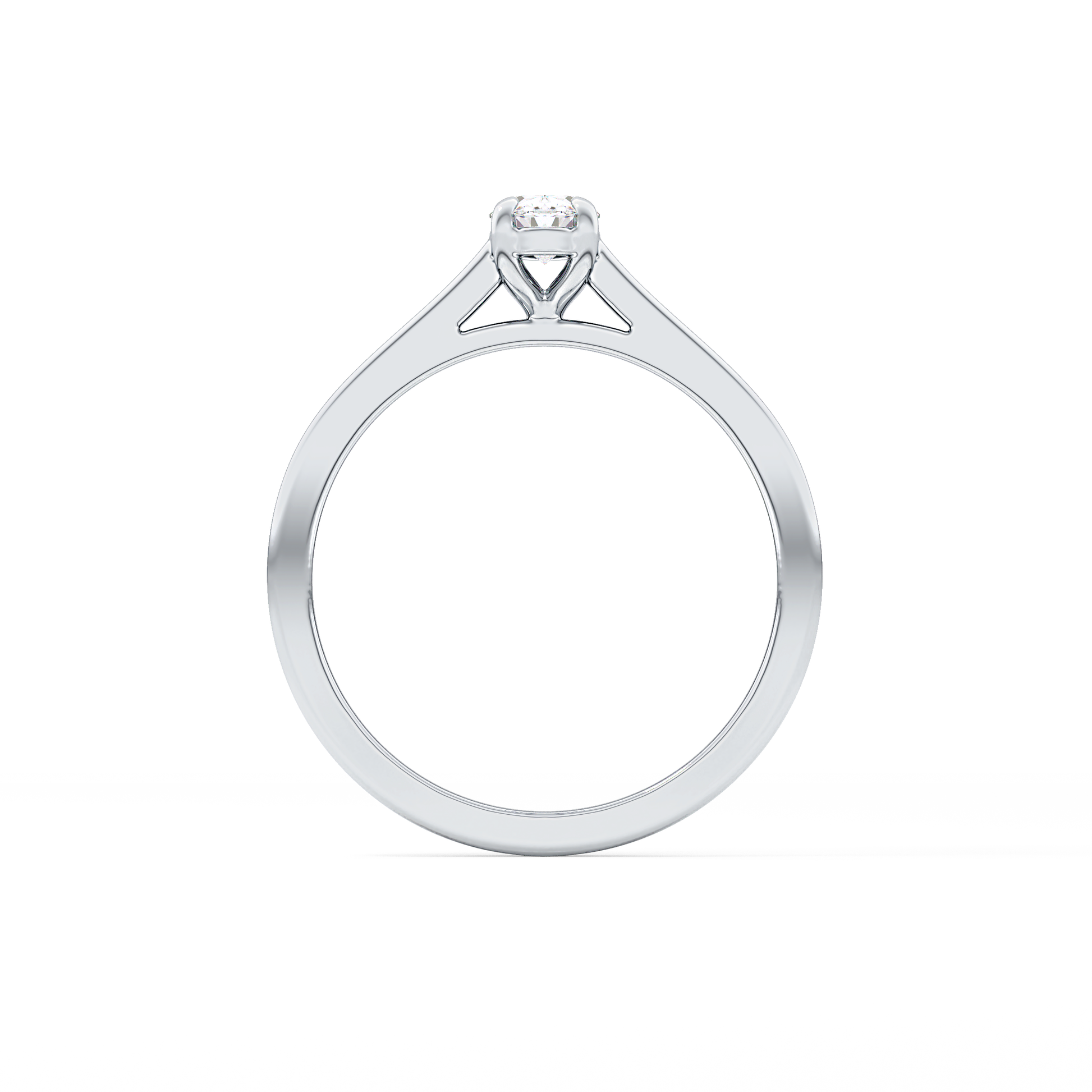Oval Solitaire Lab Grown Diamond Engagement Ring