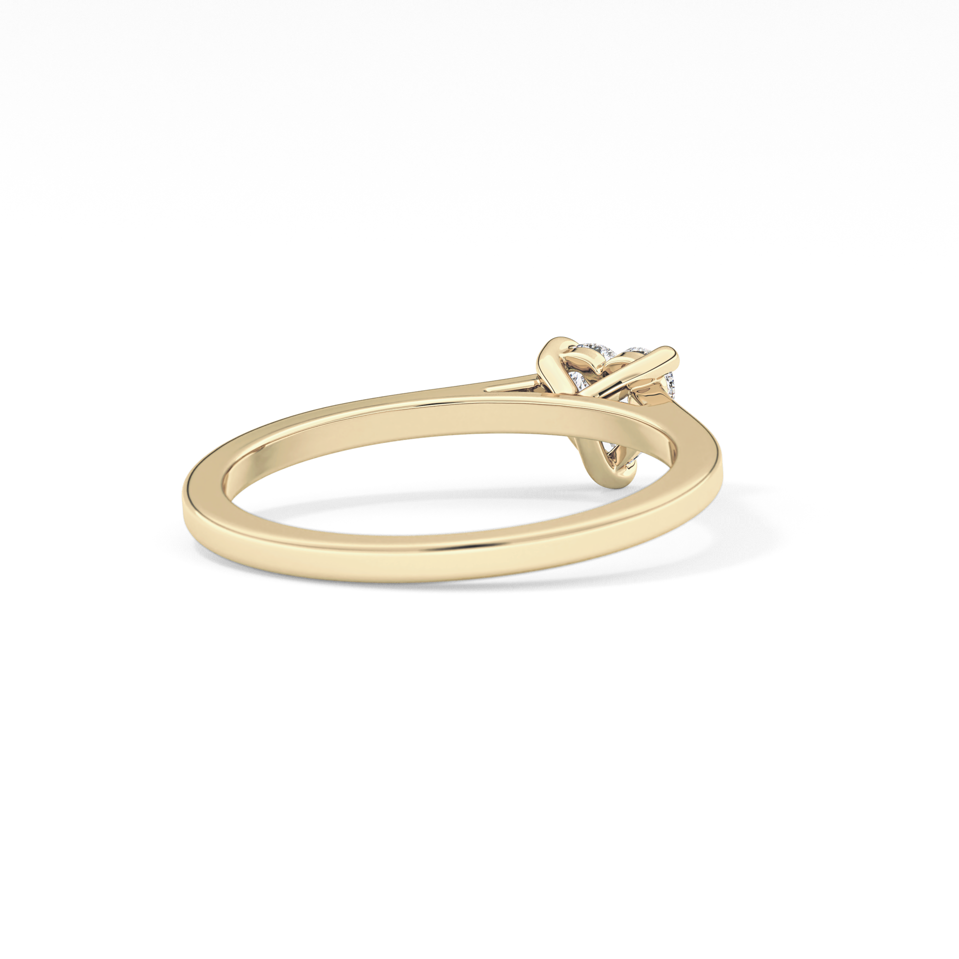 Heart Solitaire Lab Grown Diamond Engagement Ring