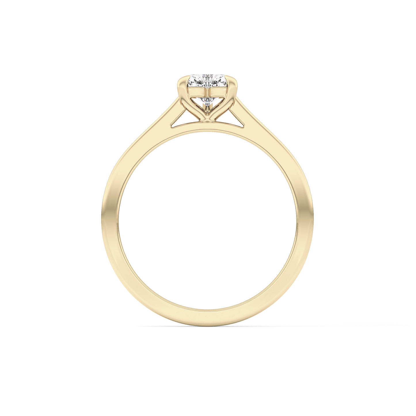 Heart Solitaire Lab Grown Diamond Engagement Ring