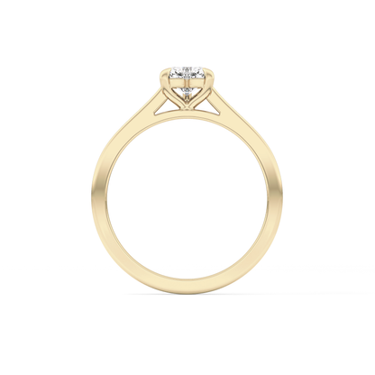 Heart Solitaire Lab Grown Diamond Engagement Ring