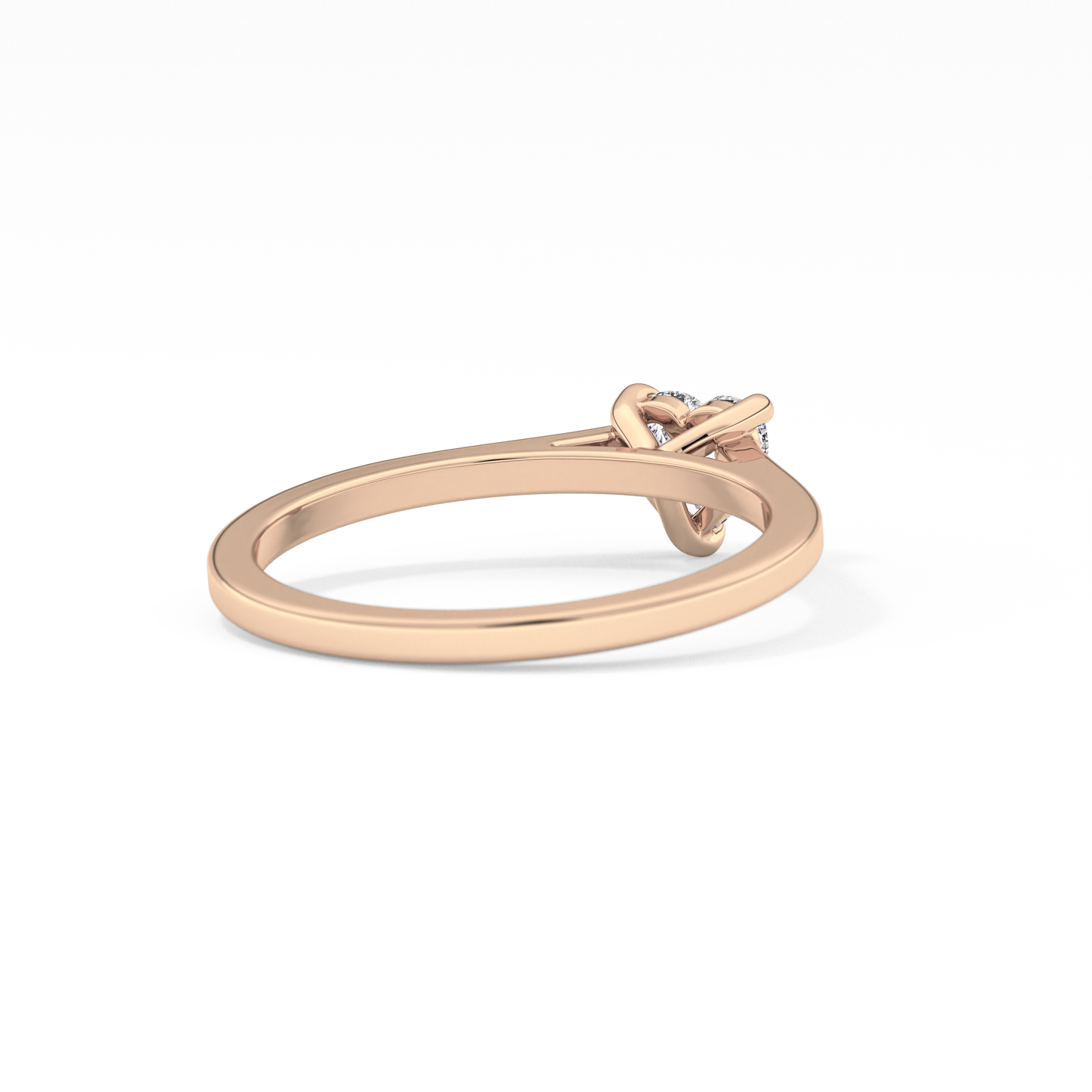 Heart Solitaire Lab Grown Diamond Engagement Ring