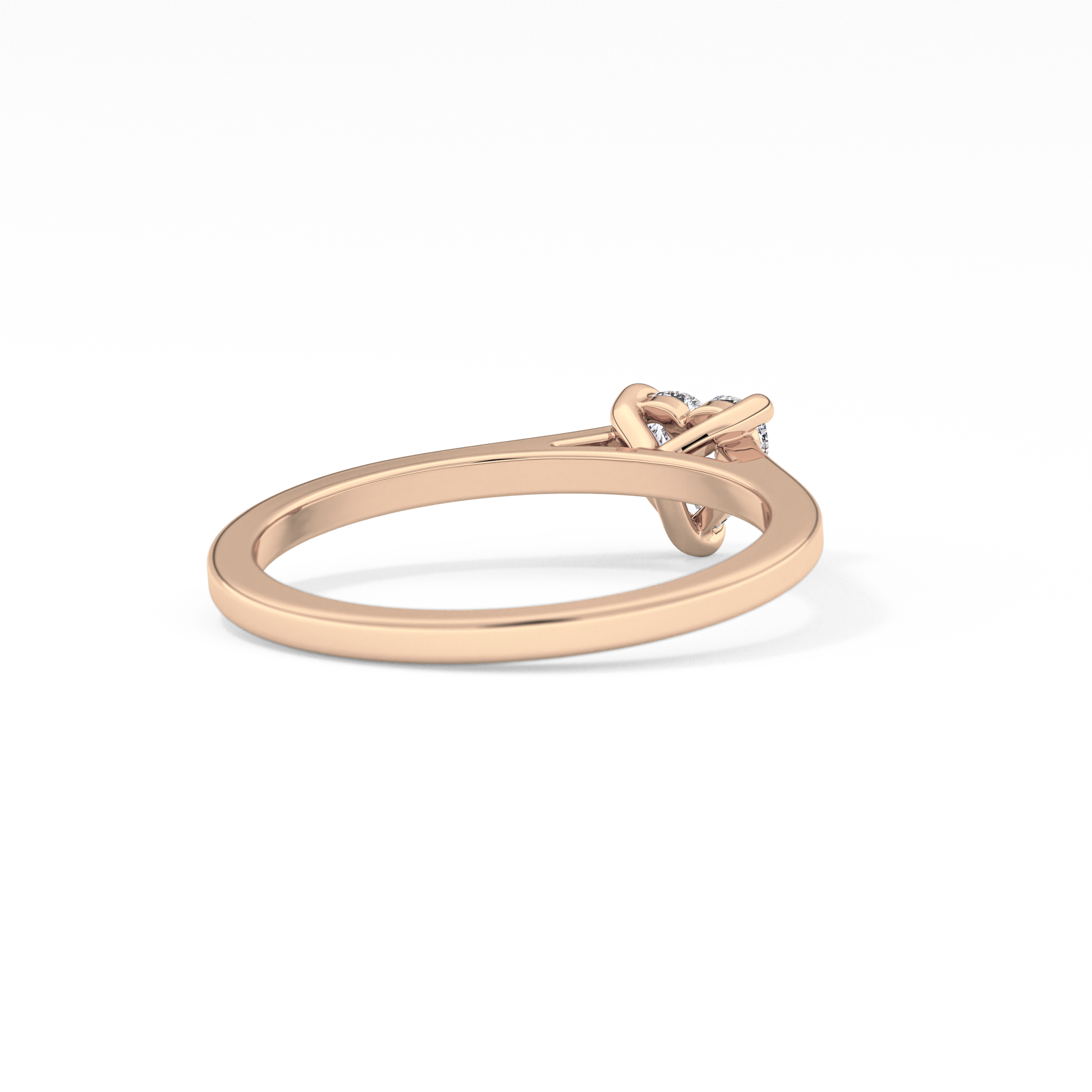 Heart Solitaire Lab Grown Diamond Engagement Ring