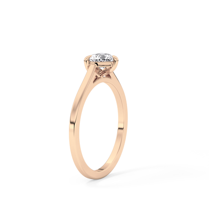 Heart Solitaire Lab Grown Diamond Engagement Ring