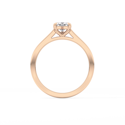 Heart Solitaire Lab Grown Diamond Engagement Ring