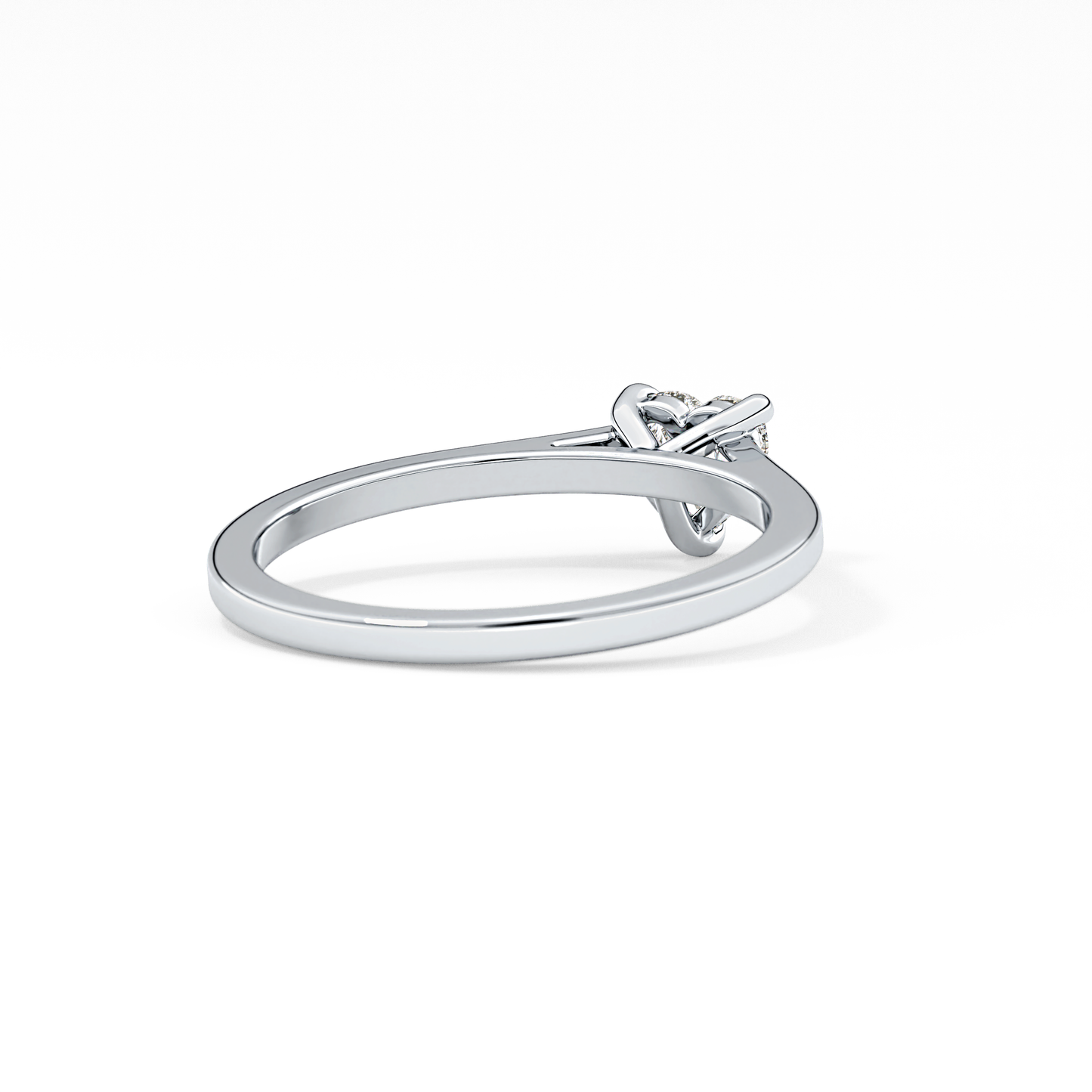 Heart Solitaire Lab Grown Diamond Engagement Ring