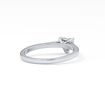 Heart Solitaire Lab Grown Diamond Engagement Ring