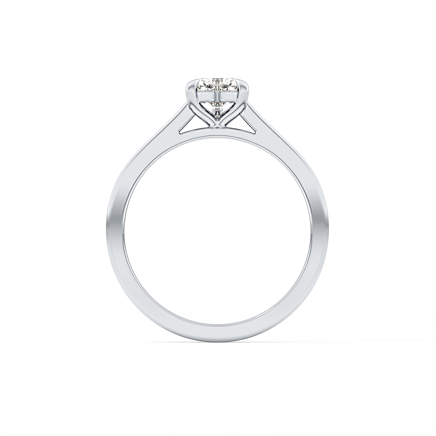 Heart Solitaire Lab Grown Diamond Engagement Ring
