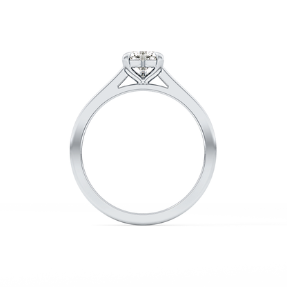Heart Solitaire Lab Grown Diamond Engagement Ring