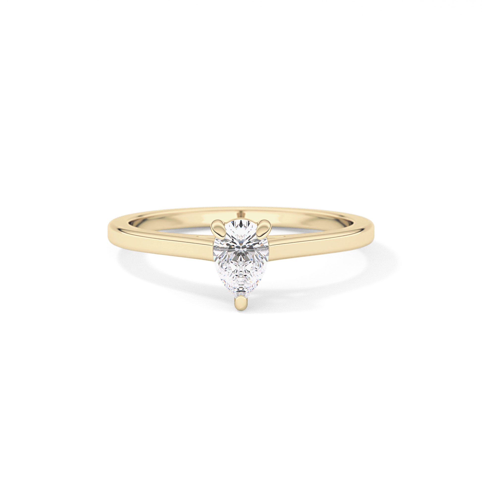 Pear 0.35 Solitaire Lab Grown Diamond Engagement Ring