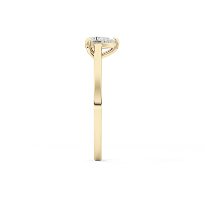 Pear 0.35 Solitaire Lab Grown Diamond Engagement Ring