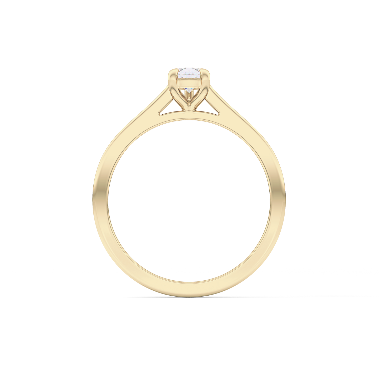 Pear 0.35 Solitaire Lab Grown Diamond Engagement Ring