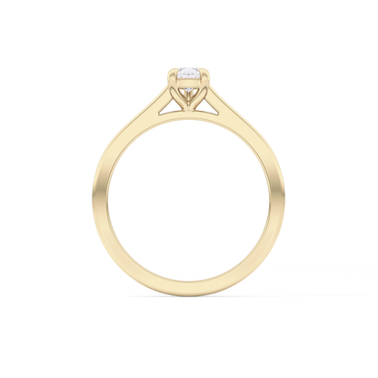 Pear 0.35 Solitaire Lab Grown Diamond Engagement Ring