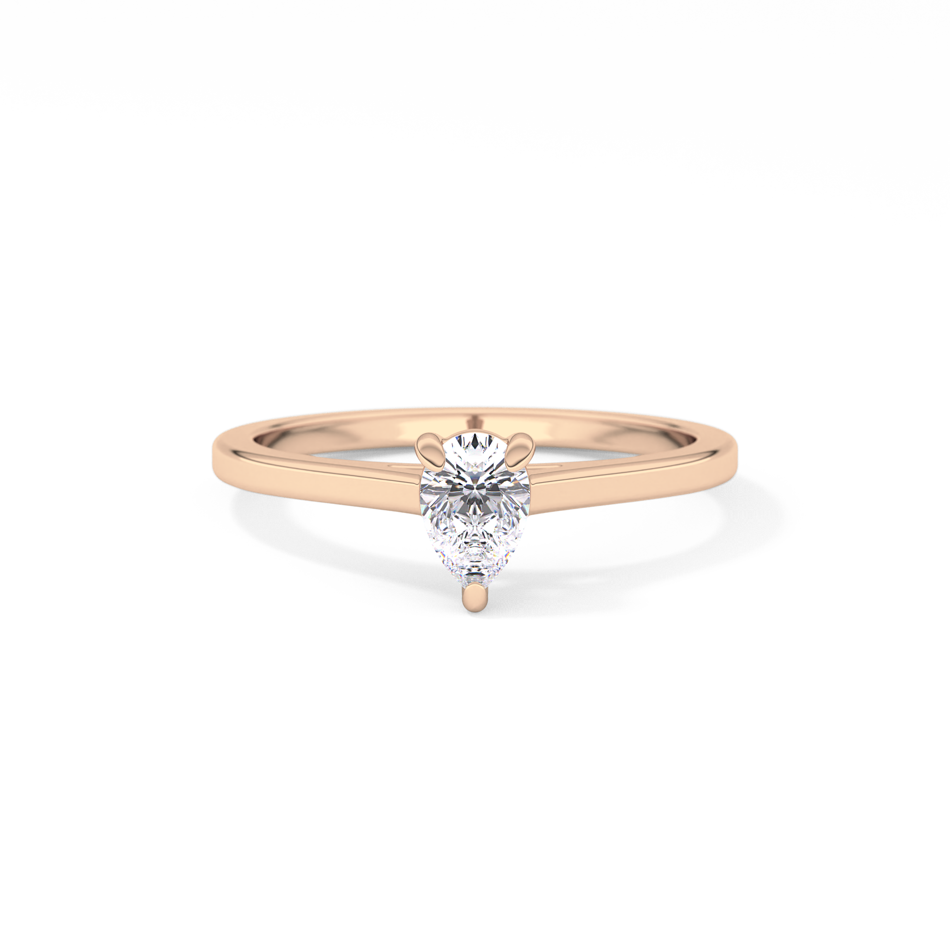 Pear 0.35 Solitaire Lab Grown Diamond Engagement Ring