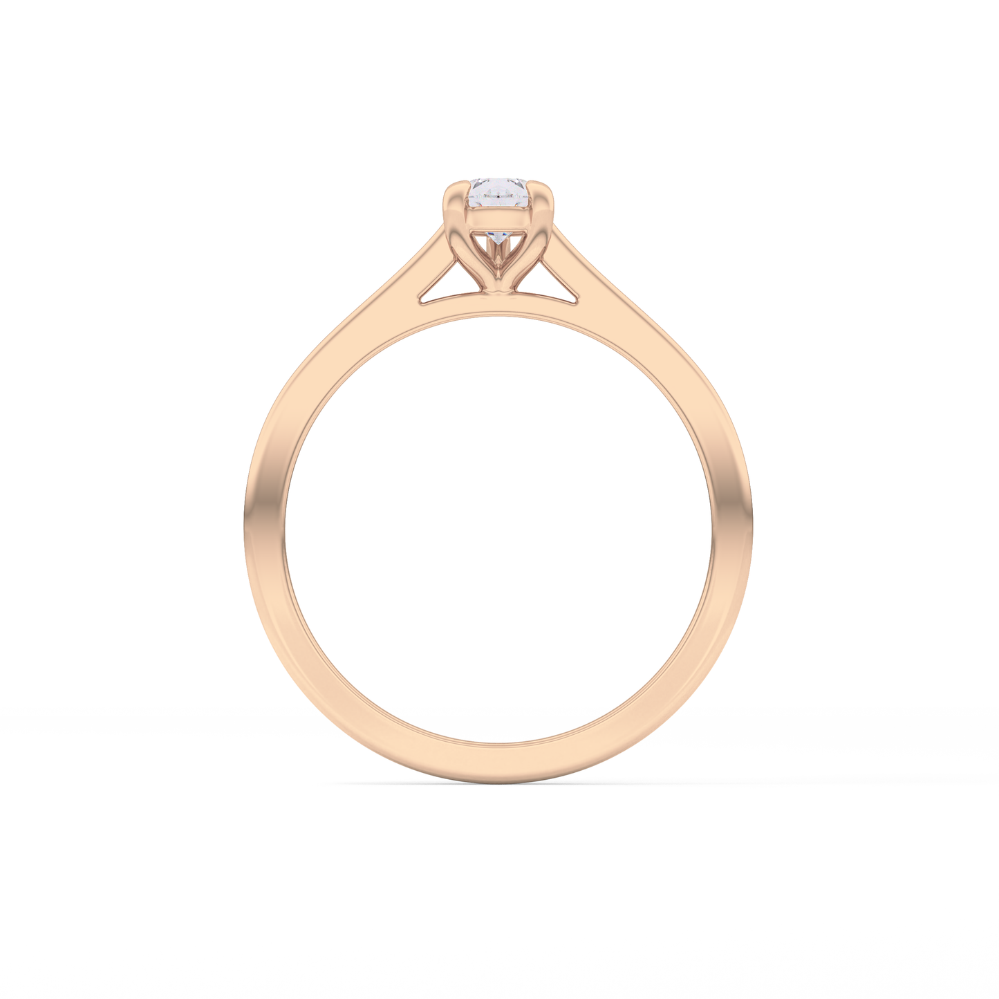 Pear 0.35 Solitaire Lab Grown Diamond Engagement Ring