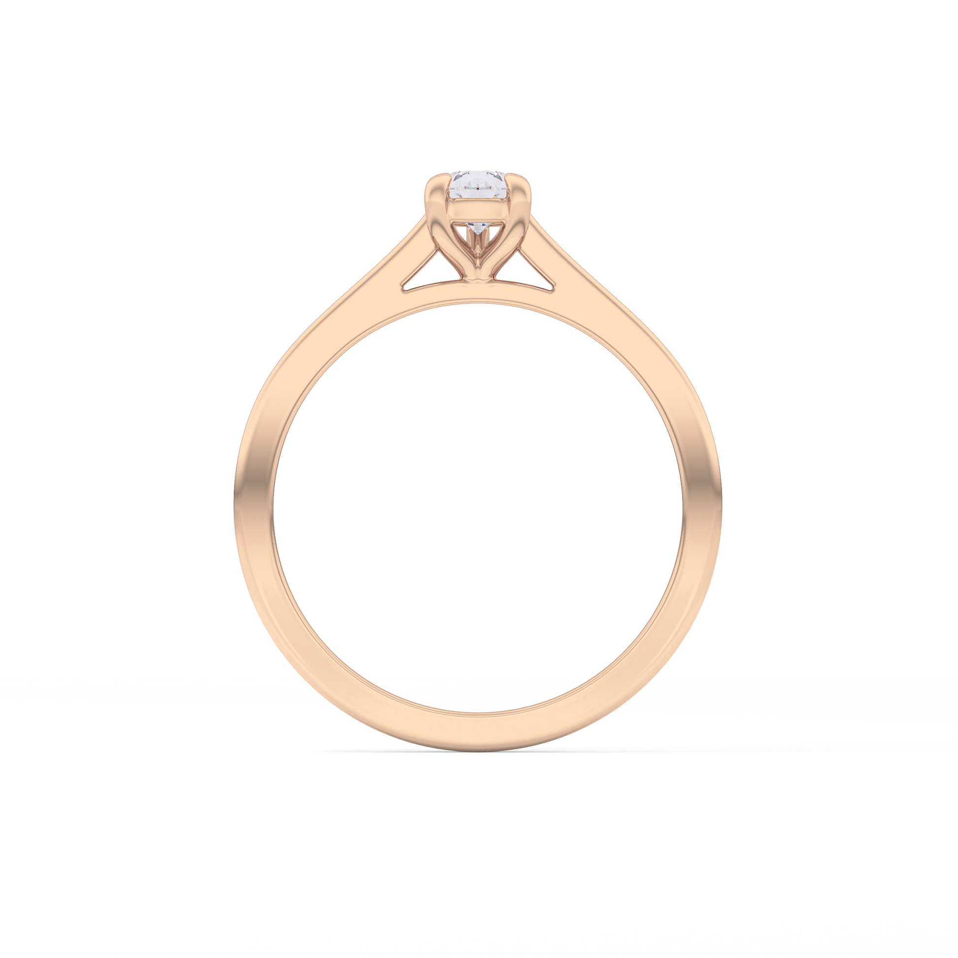 Pear 0.35 Solitaire Lab Grown Diamond Engagement Ring