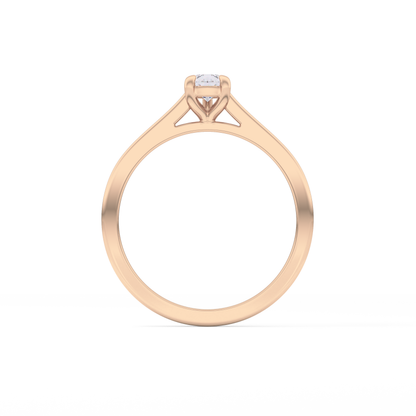Pear 0.35 Solitaire Lab Grown Diamond Engagement Ring