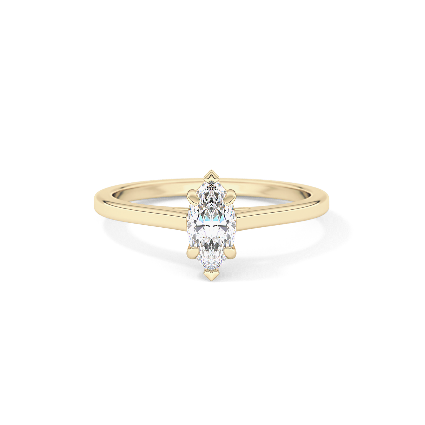 Marquise Solitaire Lab Grown Diamond Engagement Ring
