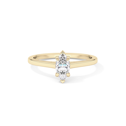 Marquise Solitaire Lab Grown Diamond Engagement Ring