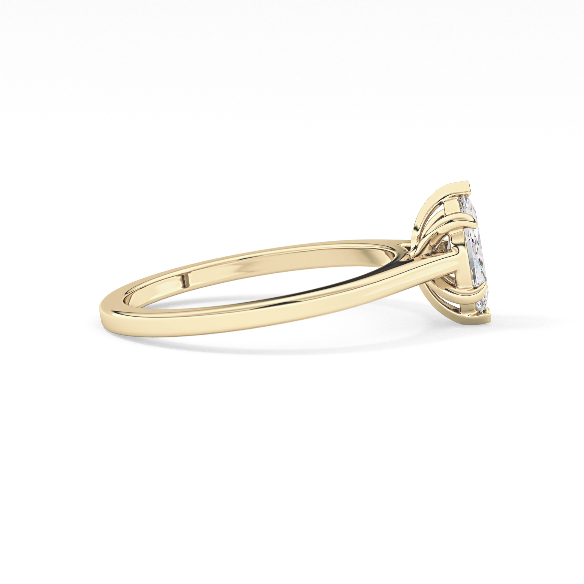 Marquise Solitaire Lab Grown Diamond Engagement Ring