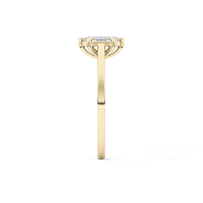 Marquise Solitaire Lab Grown Diamond Engagement Ring