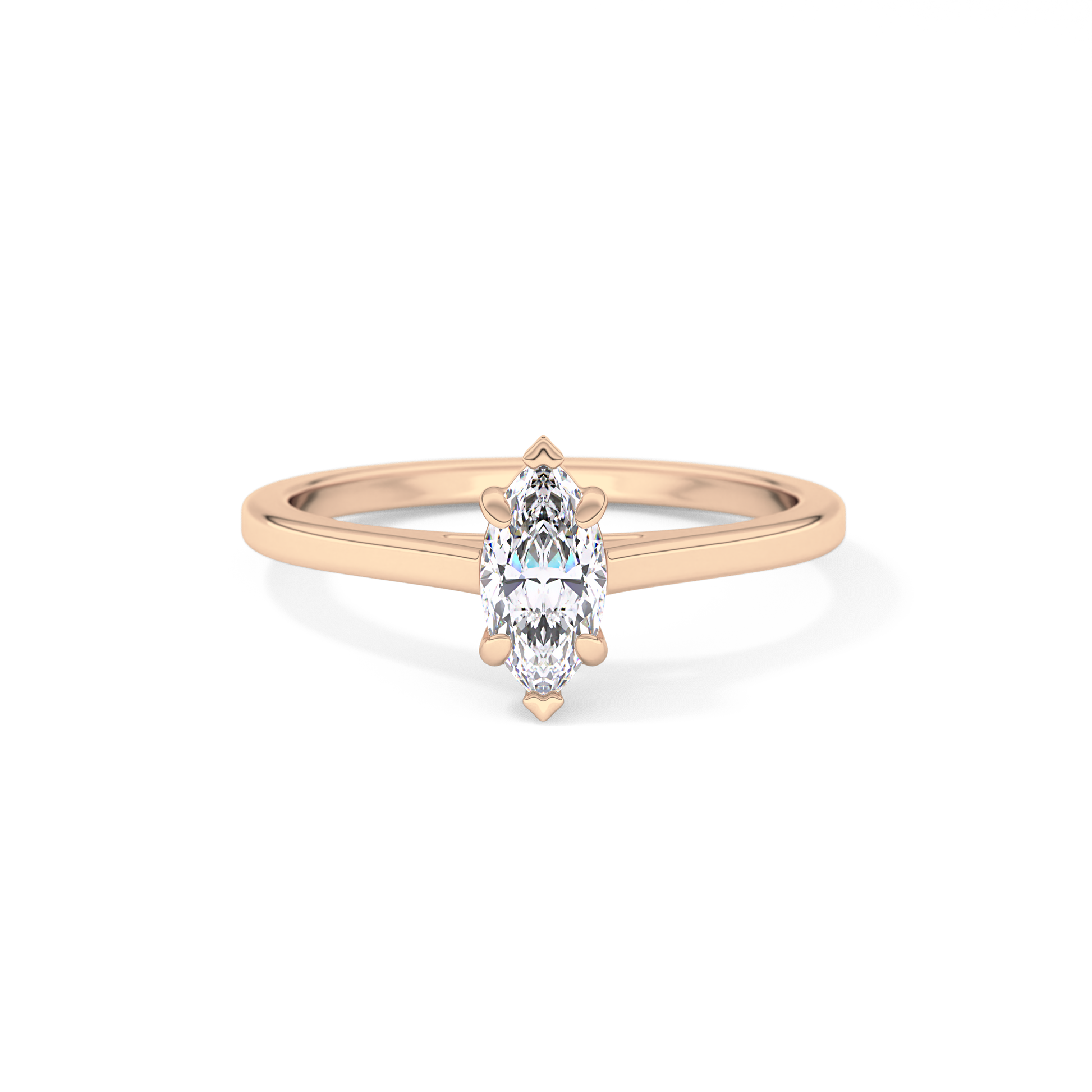 Marquise Solitaire Lab Grown Diamond Engagement Ring