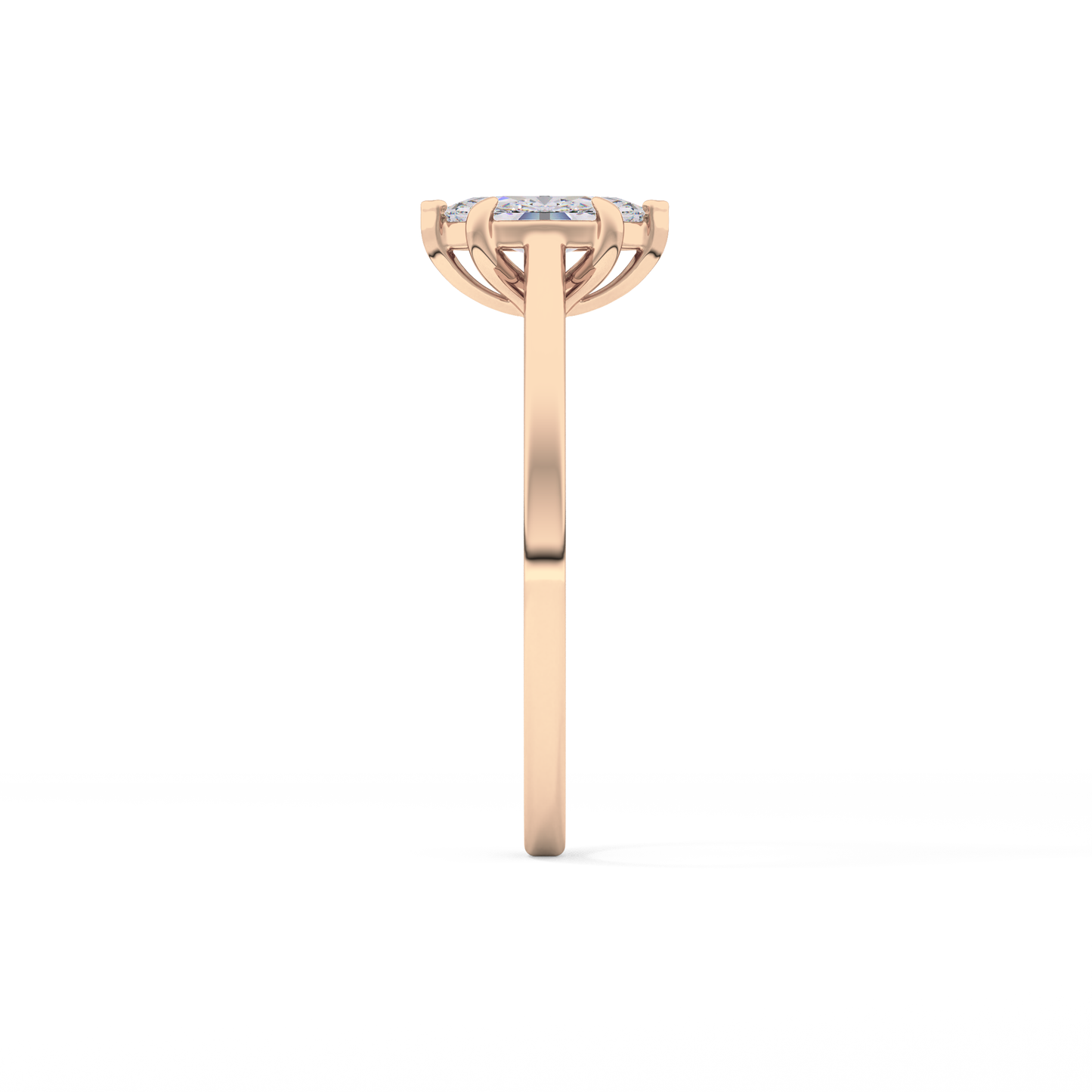 Marquise Solitaire Lab Grown Diamond Engagement Ring
