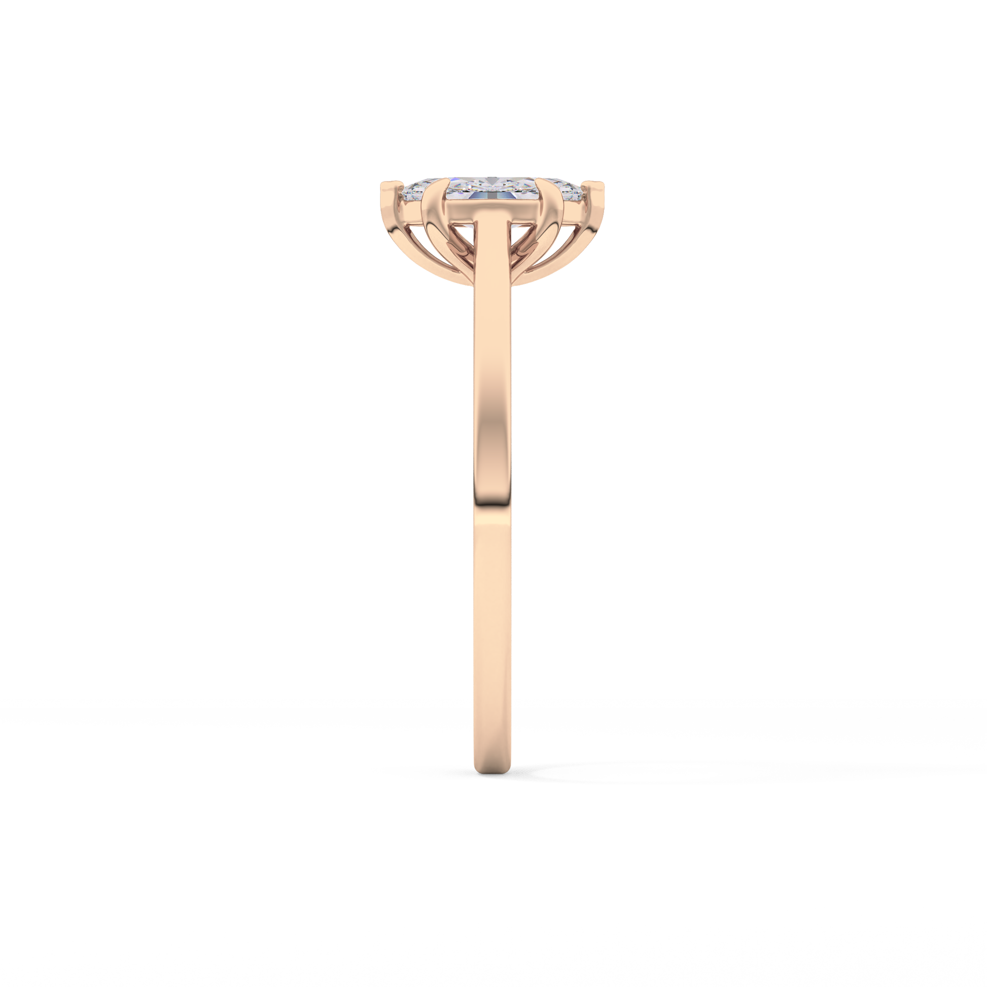 Marquise Solitaire Lab Grown Diamond Engagement Ring