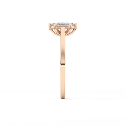 Marquise Solitaire Lab Grown Diamond Engagement Ring