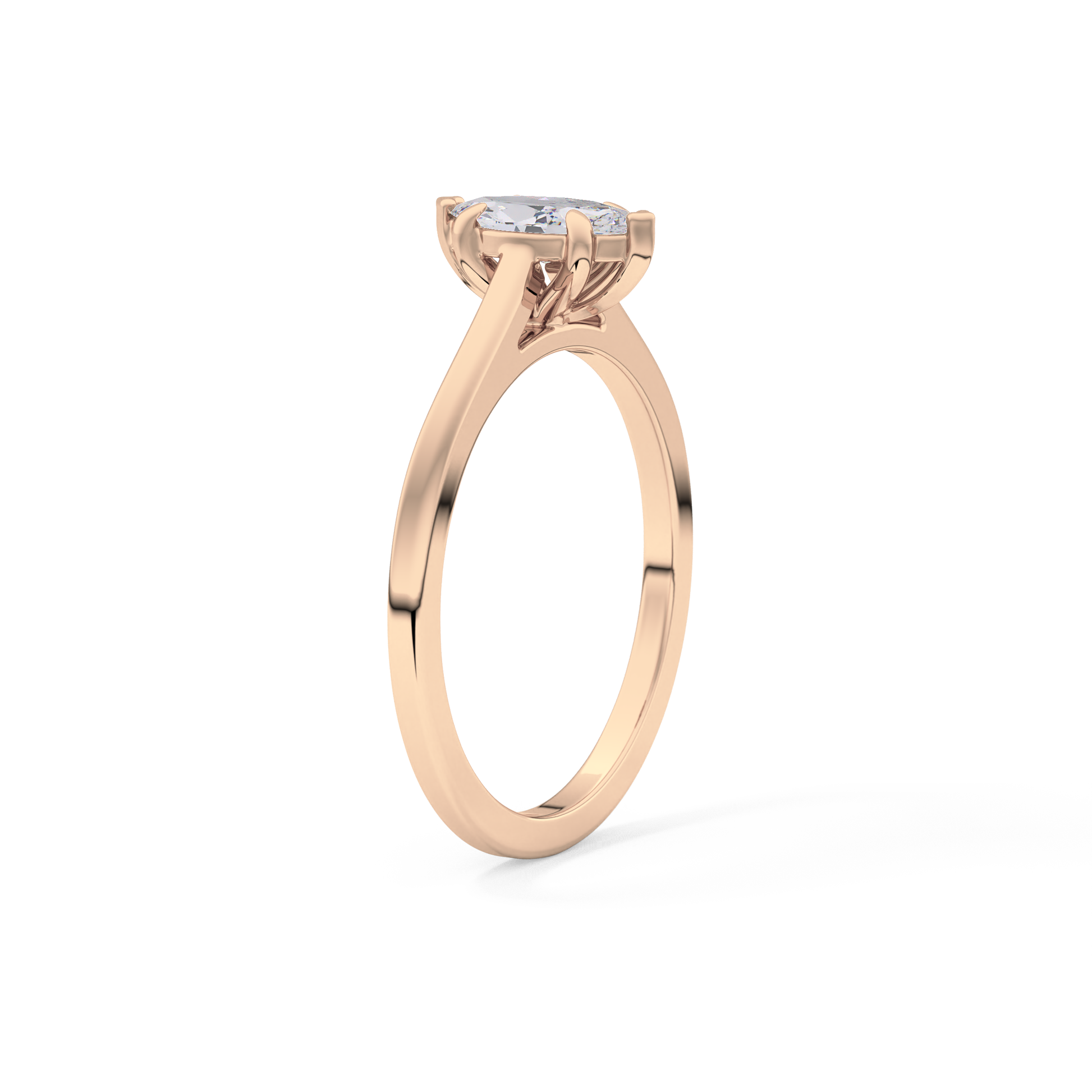 Marquise Solitaire Lab Grown Diamond Engagement Ring