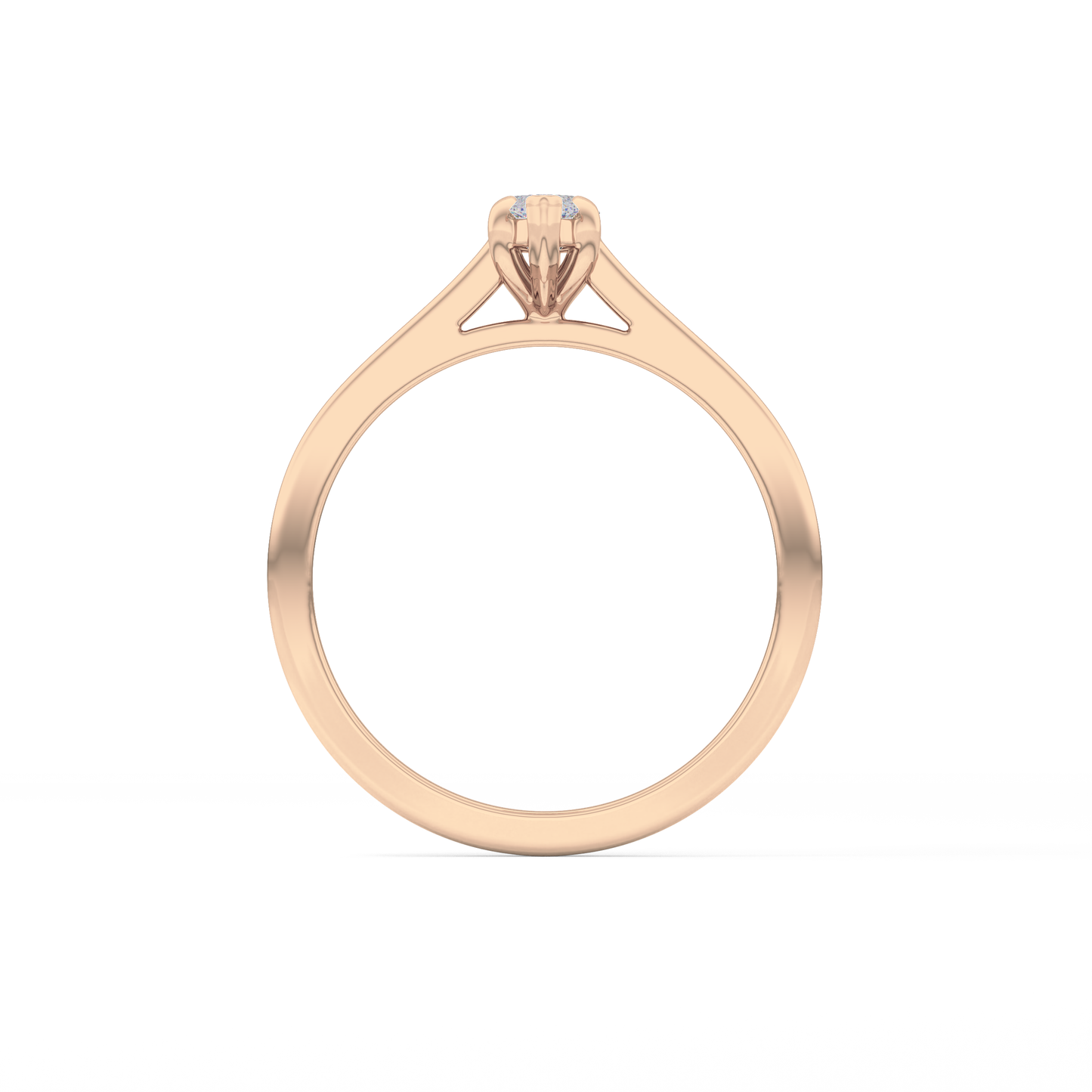 Marquise Solitaire Lab Grown Diamond Engagement Ring