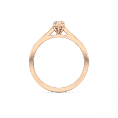 Marquise Solitaire Lab Grown Diamond Engagement Ring