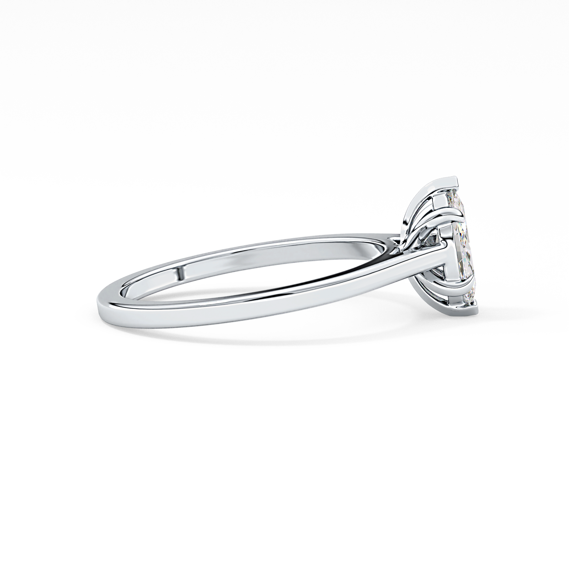 Marquise Solitaire Lab Grown Diamond Engagement Ring