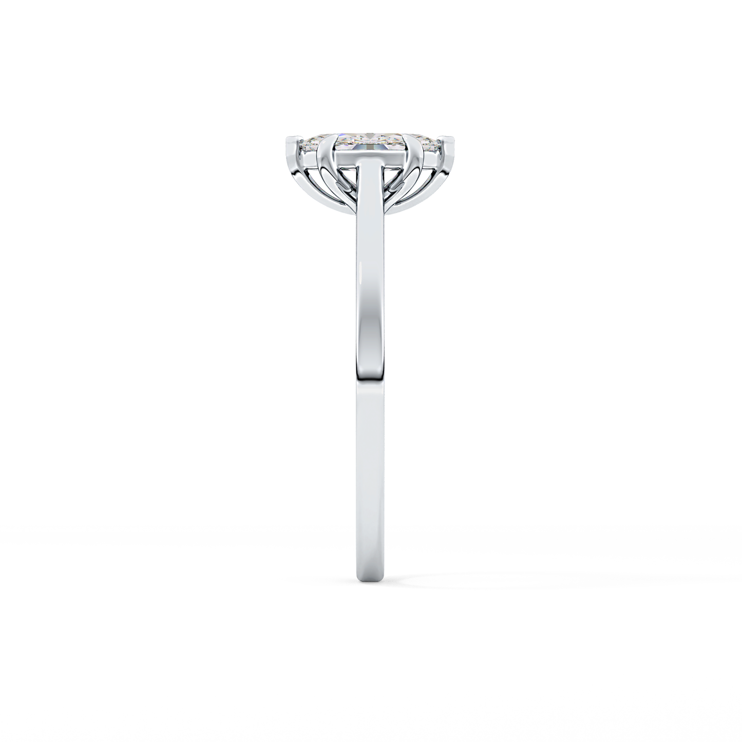 Marquise Solitaire Lab Grown Diamond Engagement Ring