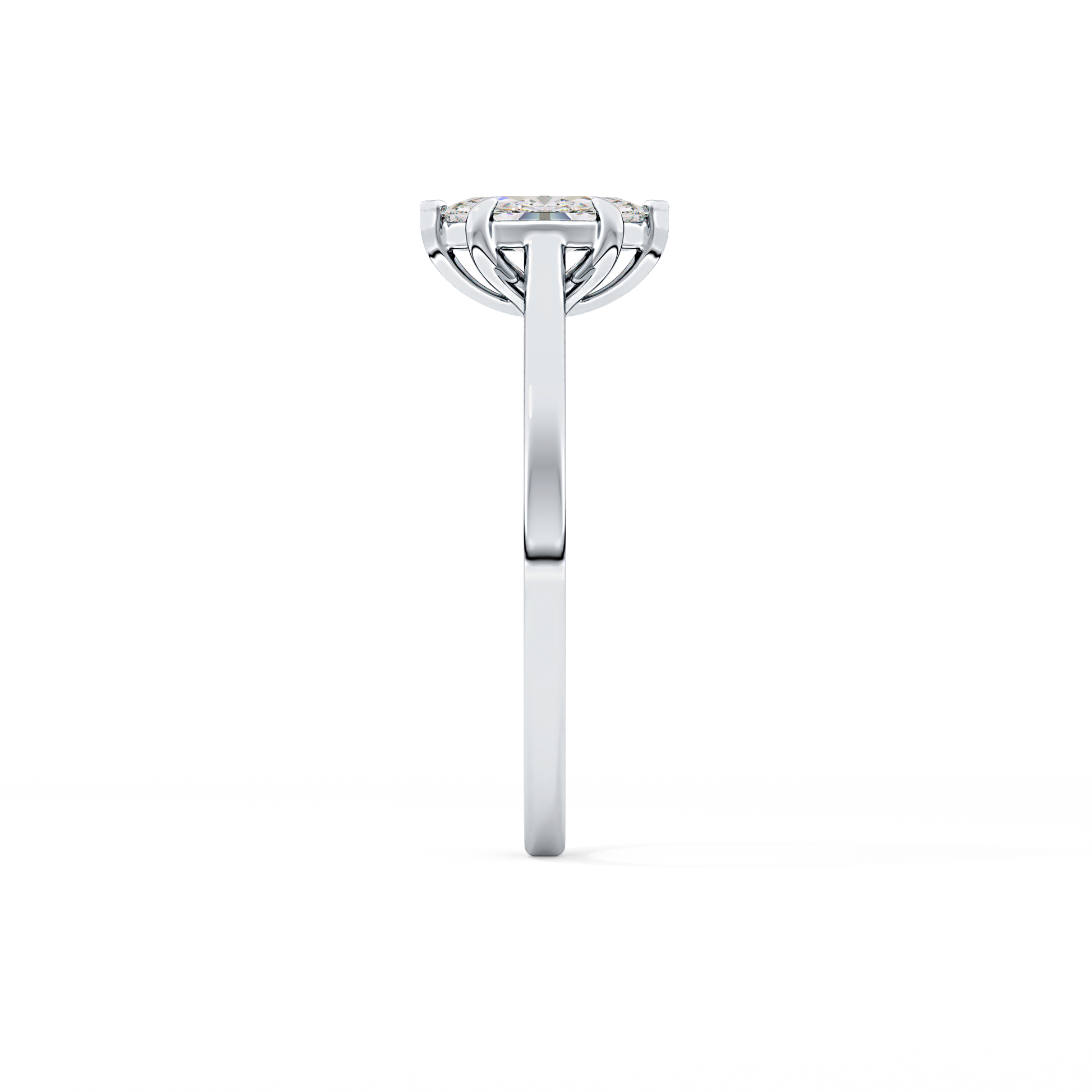 Marquise Solitaire Lab Grown Diamond Engagement Ring