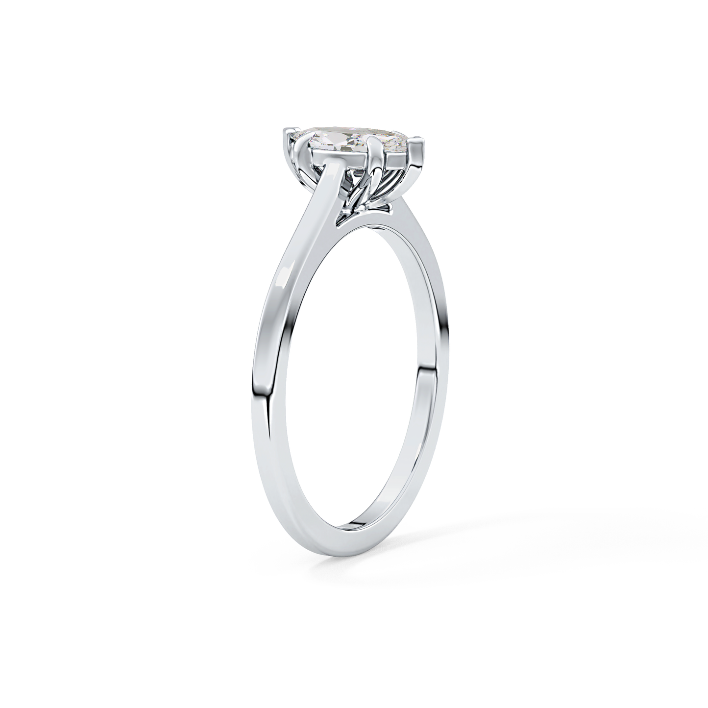 Marquise Solitaire Lab Grown Diamond Engagement Ring